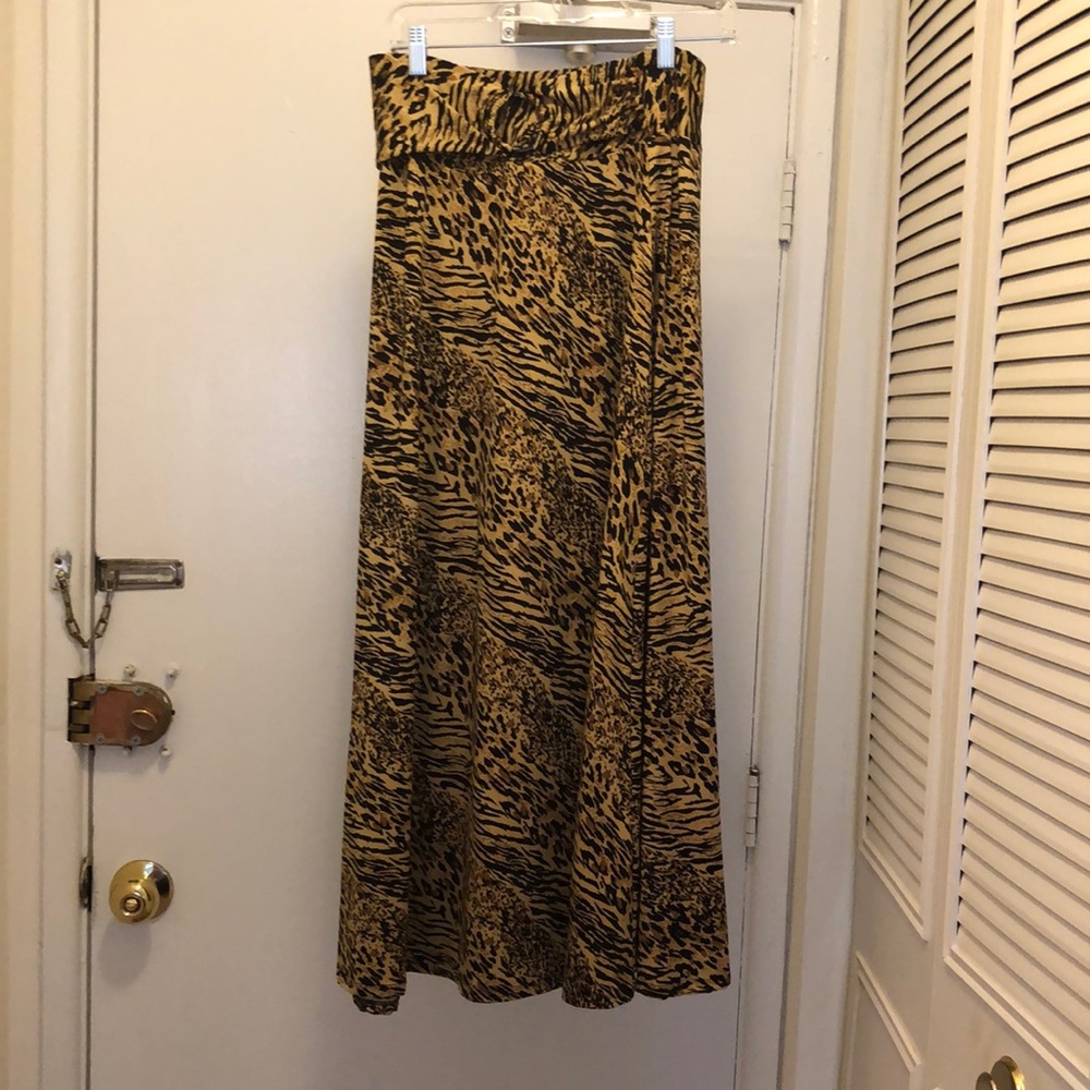 Maxi Animal Print Skirt